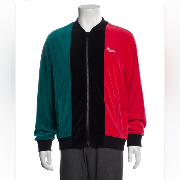 Supreme Velour Zip Up Jacket Men’s - Picture 3 of 7